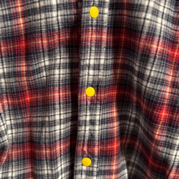 Women’s Eleven Stitch Design Flannel Button-Down Shirt, Size L - Picture 3 of 11